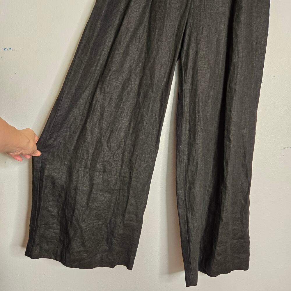 Minimalist Tailored Linen Wide Leg Pant 6 Anthropologie Faithful The Brand NWT - Picture 5 of 13